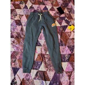 Ellesse Ovest Logo Jogger Pant Mens Size Small Black Sweatpants Athletic
